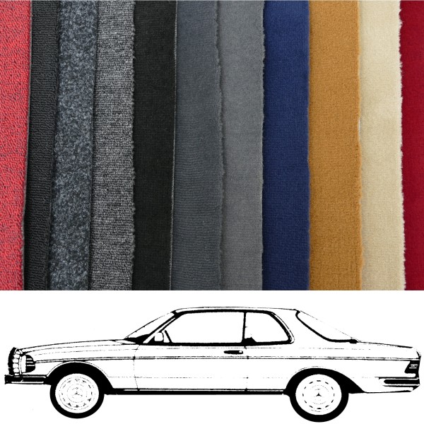 Kompletter Auto Teppich passend für Mercedes C123 Coupe verschiedene Farben