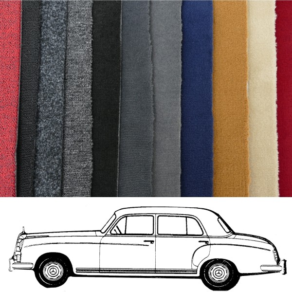 Auto Teppich passend für Mercedes Benz Ponton 220SE W128 verschiedene Farben