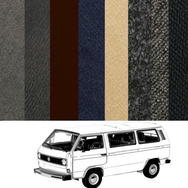 VW T3 Bus Diesel kompletter Teppich verschiedene Farben NEU