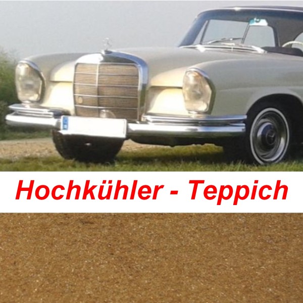 W111 Coupe Teppich passend für Mercedes Hockühler Velours dattel Keder dattel-Copy