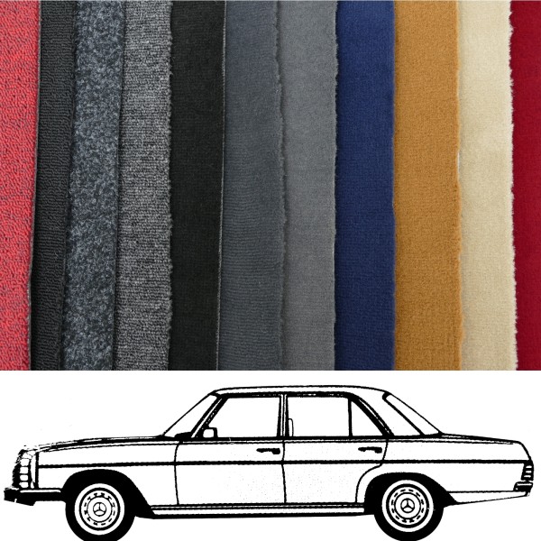Kompletter Auto Teppich passend für Mercedes W114 W115 /8 Limousine verschiedene Farben