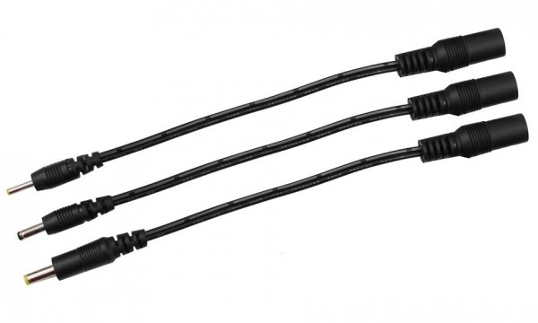 3x Hohlstecker Adapter Ø5,5mm auf 4,0mm, 3,5mm und 2,5mm Stecker Buchse Netzteil